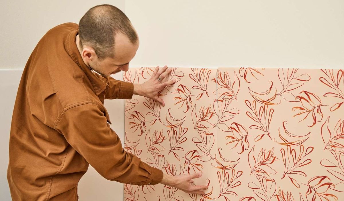 Peel and Stick Wallpaper on Wallpaper