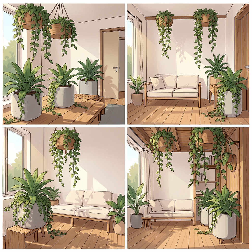 Using animation to explain home decor trends in 2026 through biophilic elements
