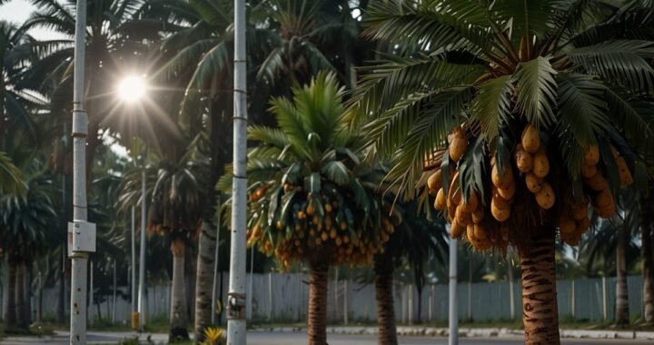 Self-Cleaning Streetlight Oil Palm Waste: Sustainable Lighting for Tropical Regions