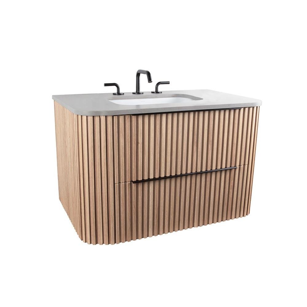 Lacava Flutti 24-inch floating fluted bathroom vanity