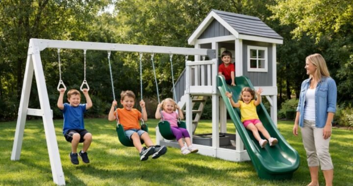 The Benefits of Modern Vinyl Swing Sets for Family Backyards